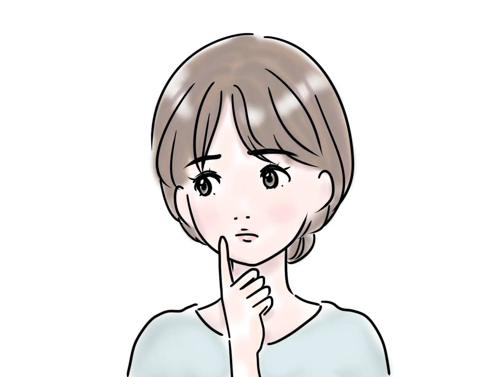 迷う女性
