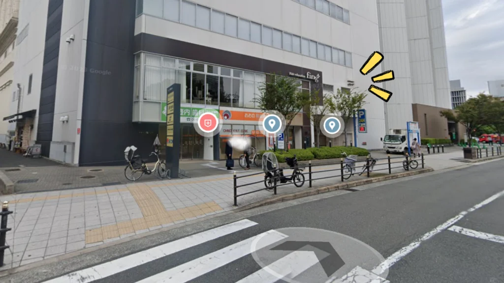 アニヴェルセル大阪に1番近い駐車場