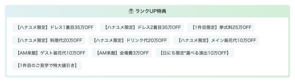 ハナユメの割引プランを使う