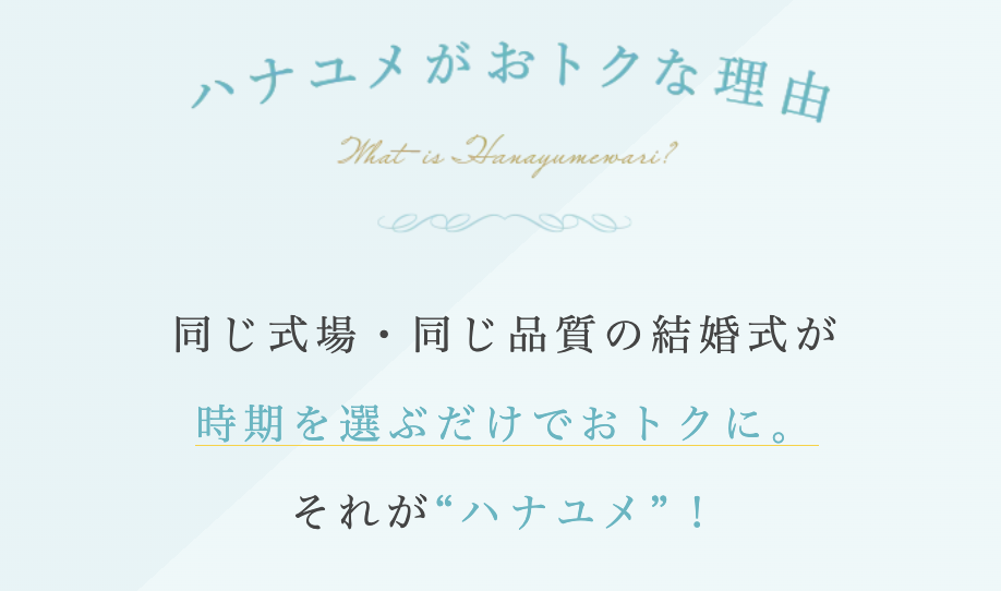 ハナユメの割引プランを使う