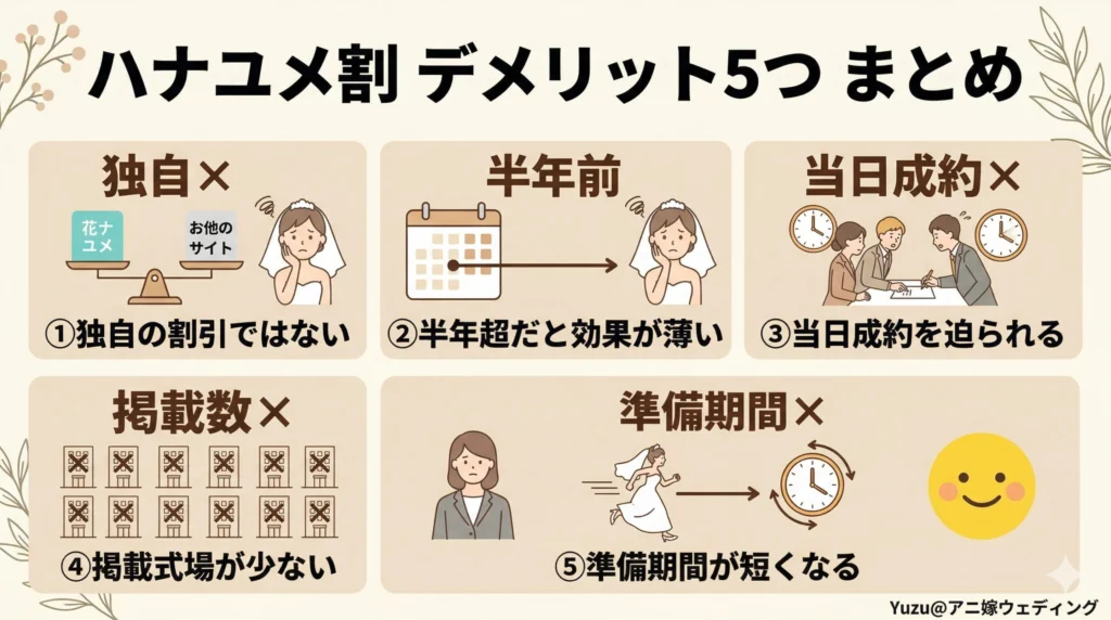 デメリット5つ