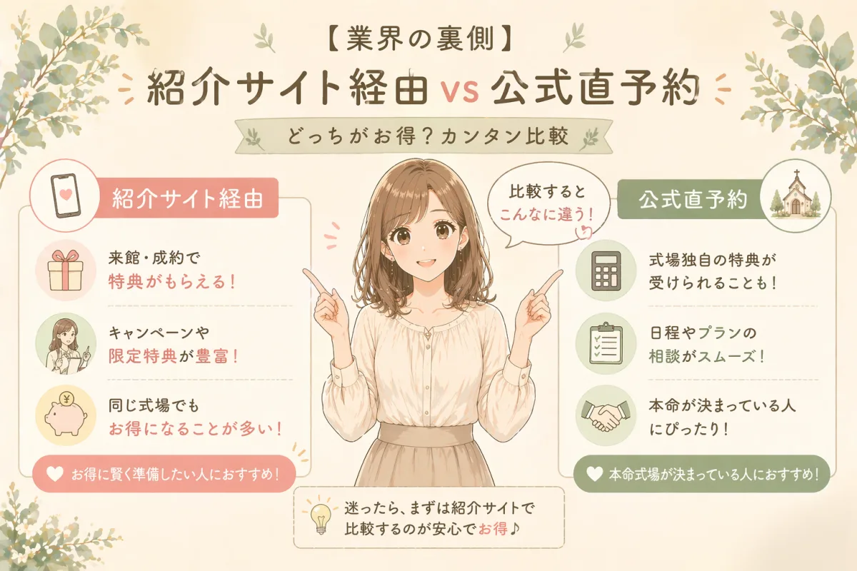 業界裏側｜サイト経由vs公式直予約