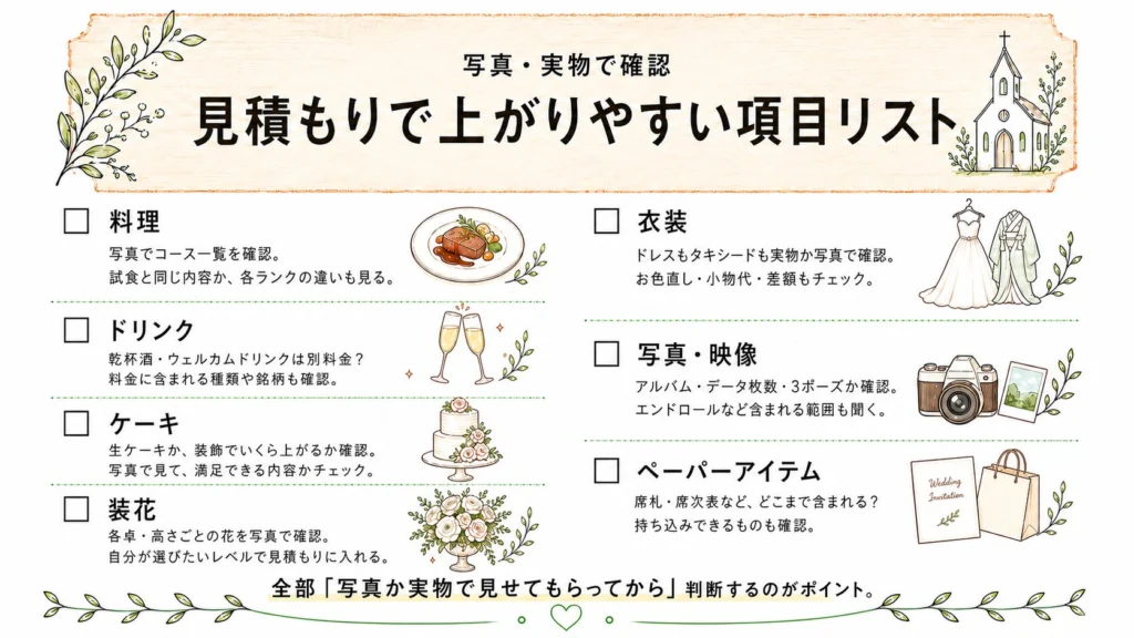 【式場見学の質問リスト】決めておくこと&聞くこと|2026年保存版