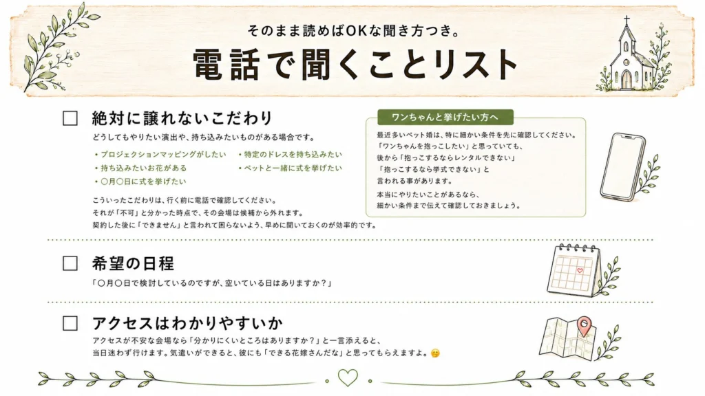 【式場見学の質問リスト】決めておくこと&聞くこと|2026年保存版