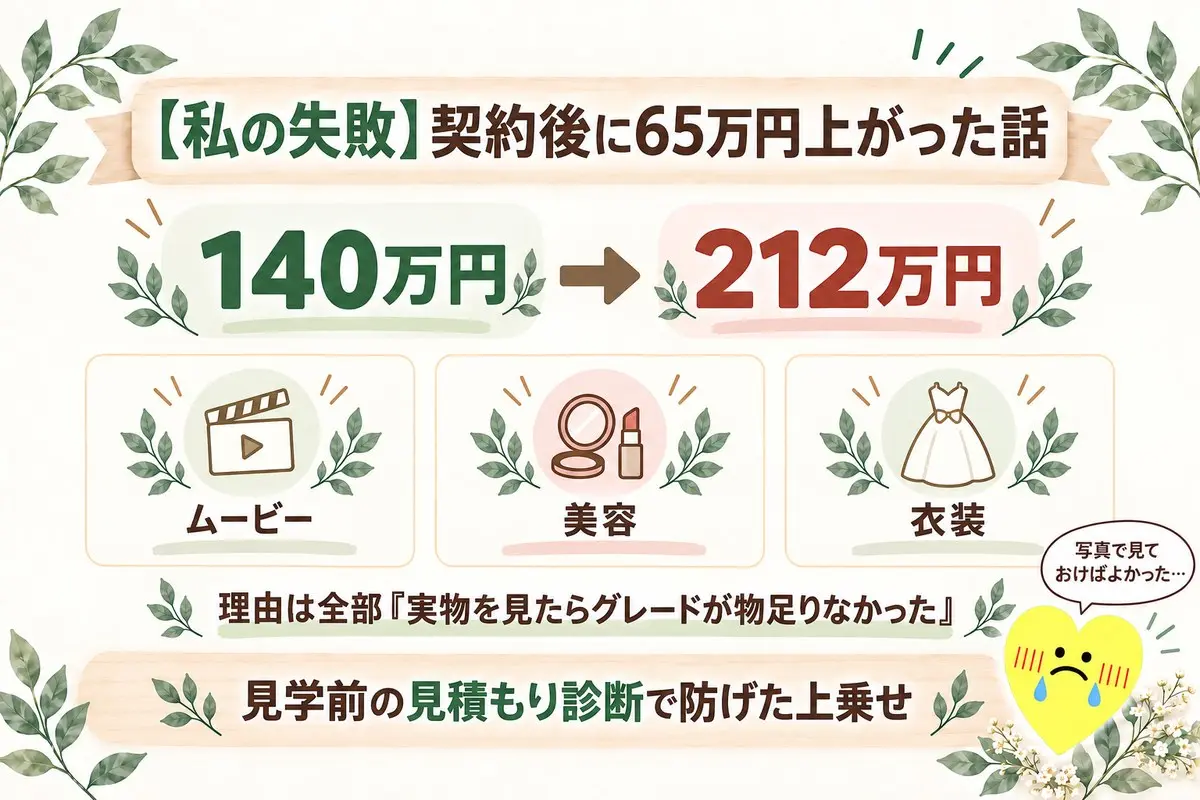 私の失敗|契約後に140万円から212万円へ65万円上がった話。理由は実物を見たらグレードが物足りなかった